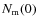 $N_{\rm m}(0)$