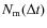 $N_{\rm m}(\Delta t)$