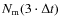 $N_{\rm m}(3 \cdot \Delta t)$