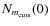 $N_{m_{\rm cum}}(0)$