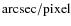 ${\rm arcsec/pixel}$