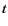 $\vec{t}$