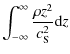 $\displaystyle \int_{-\infty}^\infty\frac{\rho z^2}{c_{\rm S}^2} {\rm d}z$