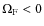 $\Omega_{\rm F}<0$