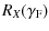 $\displaystyle R_X(\gamma_{\rm F})$