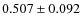 $0.507\pm 0.092$