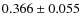 $0.366\pm 0.055$