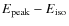 $E_{\rm peak}-E_{\rm iso}$