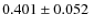 $0.401\pm0.052~$