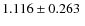 $1.116\pm0.263~$