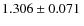 $1.306\pm0.071~$