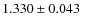 $1.330\pm0.043~$