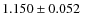 $1.150\pm0.052~$