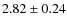 $2.82\pm0.24$
