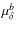 $\mu_\delta^b$