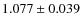 $1.077\pm0.039$