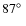 $87\hbox{$^\circ$ }$