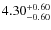 $4.30_{\rm -0.60}^{+0.60}$