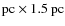 ${\rm pc}\times1.5~{\rm pc}$