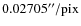 $0.02705''/{\rm
pix}$