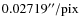 $0.02719''/{\rm pix}$
