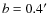 $b=0.4\hbox{$^\prime$ }$