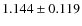 $1.144 \pm 0.119$