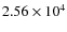$2.56\times 10^4$