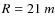 ${\it R}=21~m$