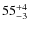 $\rm 55^{+4}_{-3}$