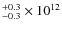 $^{+0.3}_{-0.3}\times 10^{12}$