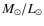 $M_\odot/L_\odot$