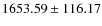 $ 1653.59 \pm 116.17 $