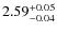 $2.59_{\rm -0.04}^{+0.05}$