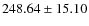$ 248.64 \pm 15.10 $