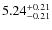 $5.24_{\rm -0.21}^{+0.21}$