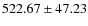 $ 522.67 \pm 47.23 $