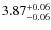 $3.87_{\rm -0.06}^{+0.06}$