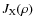 $J_{\rm X}(\rho)$