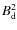 $B^2_{\rm d}$