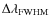 $\Delta \lambda_{{\rm FWHM}}$