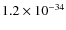 $1.2\times 10^{-34}$