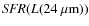 ${\it SFR}(L(24 ~\mu\rm {m}))$