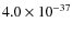 $4.0\times 10^{-37}$