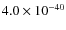 $4.0\times 10^{-40}$