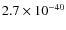 $2.7\times 10^{-40}$