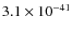 $3.1\times 10^{-41}$