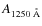 $A_{1250\;\AA}$
