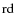${\rm rd}$