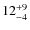 $\rm 12^{+9}_{-4}$